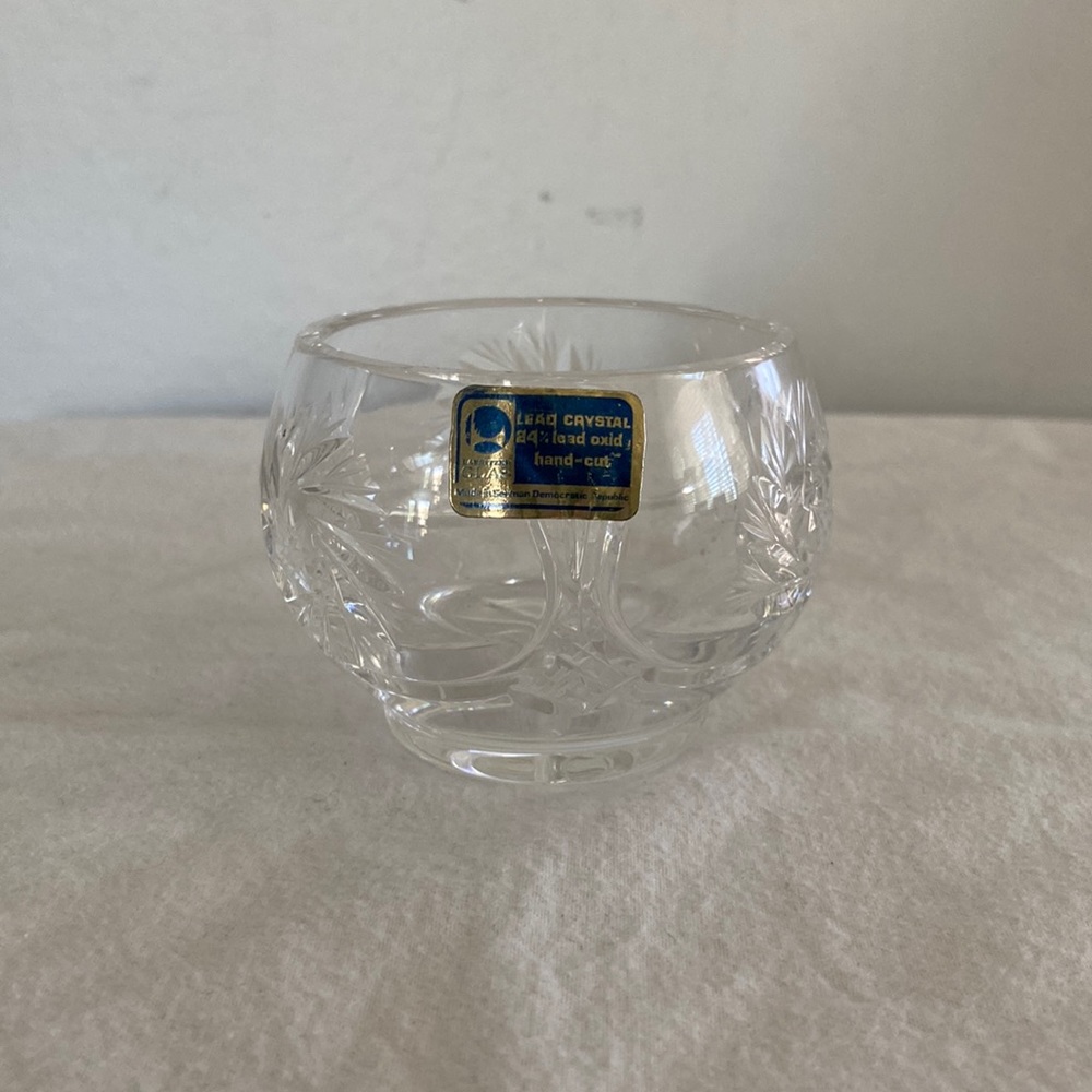 Vintage Lausitzer Crystal Small Bowl